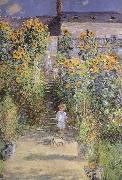 The Artist-s Garden at Veheuil Claude Monet